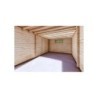 Garage di legno doppio mono falda con ripostiglio personale 9.6x6.4 44/80/30/40 mm, interno