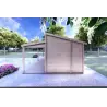 Casa in legno con patio GIANNA 6.5x5.4 44mm, lato destro