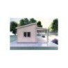 Casa in legno con patio GIANNA 6.5x5.4 44mm, lato sinistro
