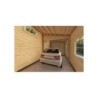 Garage in legno singolo con ripostiglio 35.61 m² 44mm, interno con macchina