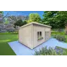 Casetta in legno AFRODITE 6.5x3.5 44mm, fronte lato sinistro