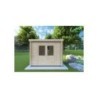 Casetta in legno OLGA 3x2, 44mm, vista frontale