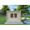 Casetta in legno OLGA 3x2, 44mm, vista frontale