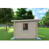 Casetta da giardino AMARISSA con tettoia 3x4 44mm, lato sinistro