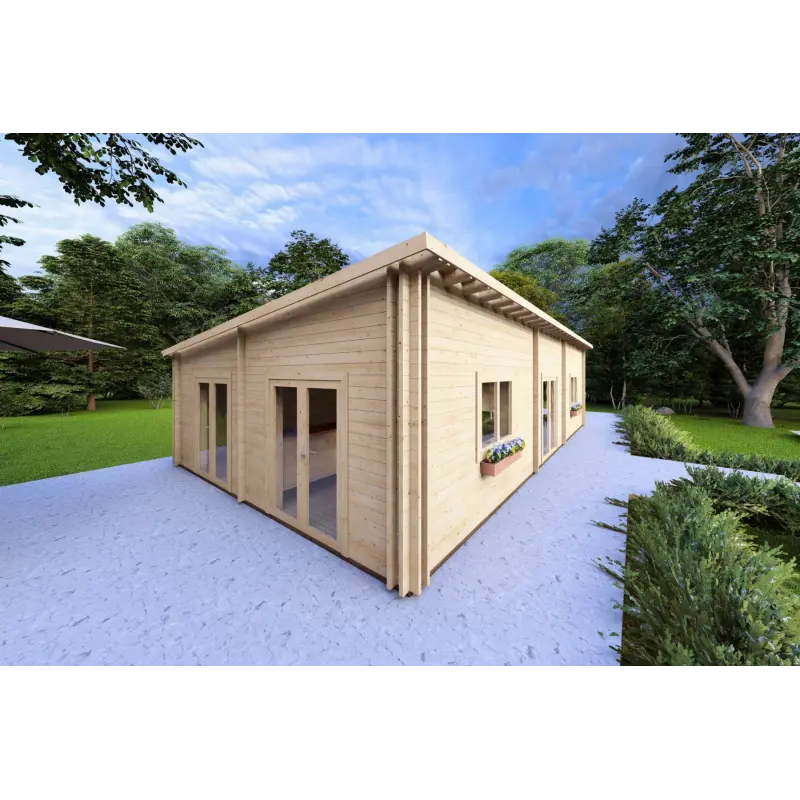 Casa coibentata LILLY 11.70x6.60 44/100/44 mm, fronte lato sinistro
