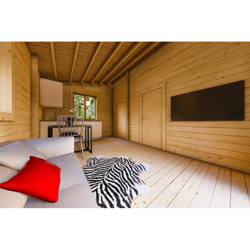 Casa coibentata BIANCA 41.68 m² 44/100/44 mm, interno open space