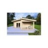 Casa coibentata BIANCA 41.68 m² 44/100/44 mm, vista frontale