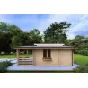 Casa coibentata BIANCA 41.68 m² 44/100/44 mm, lato destro