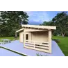 Casa coibentata BIANCA 41.68 m² 44/100/44 mm, fronte lato destro