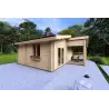 Casa coibentata BIANCA 41.68 m² 44/100/44 mm, fronte lato sinistro