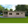 Casa di legno CLOTILDE 5.5X10 44mm, lato destro