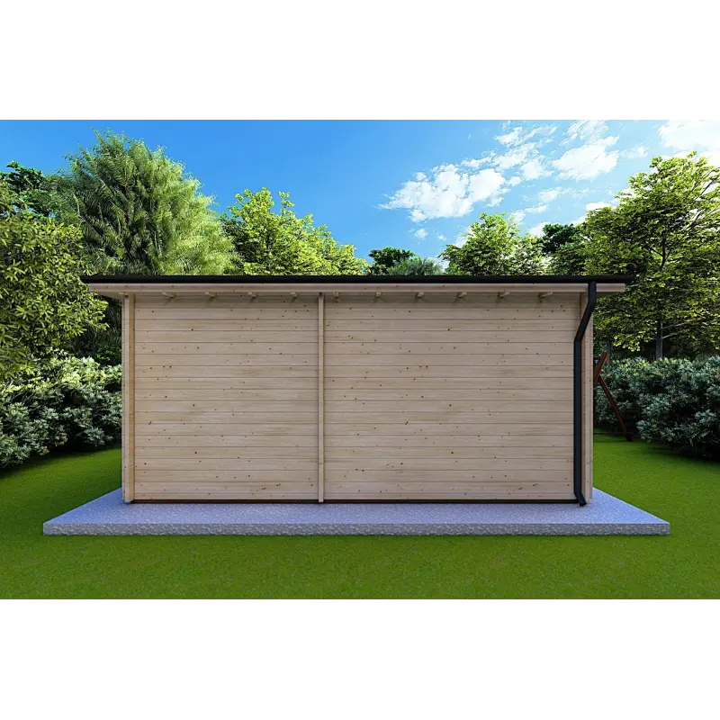 Casa di legno CLOTILDE 5.5X10 44mm, retro