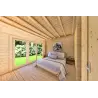 Casa di legno CLOTILDE 5.5X10 44mm, interno camera da letto