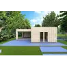 Casa coibentata in legno con cladding SOLEIL 42 m² 60/100/30/40 mm,  vista frontale