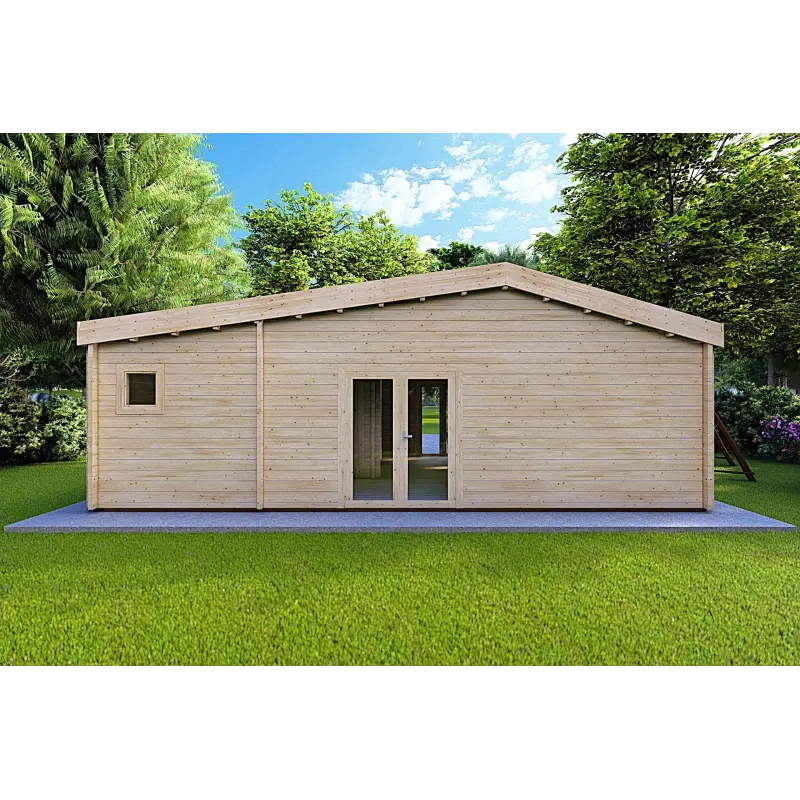 Casa in legno IRENE 8.6x4.9 60mm, retro