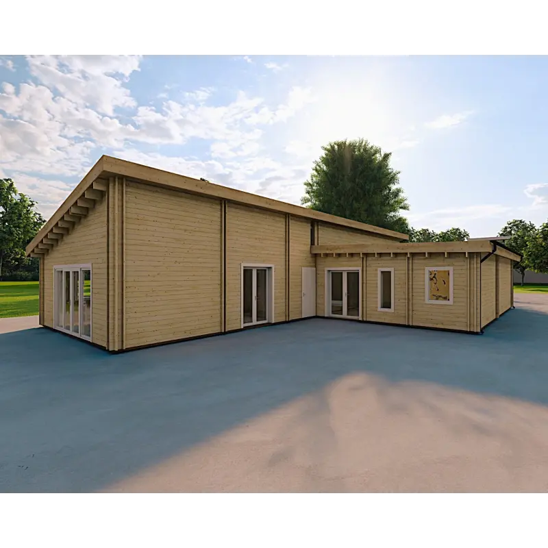 Casa abitabile con garage doppio PRISCILLA 44/140/44 mm, fronte lato destro