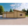 Casa abitabile con garage doppio PRISCILLA 44/140/44 mm, lato destro