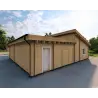 Casa abitabile con garage doppio PRISCILLA 44/140/44 mm, vista garage