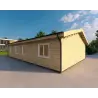 Casa di legno prefabbricata con incastro a coda di rondine PAMELA 115 m² 100mm, lato sinistro
