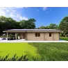 Casa prefabbricata con 5 stanze EVA 108 m² 44/140/44 mm, lato destro