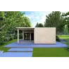 Casa in legno coibentata LUCIA 60 m² 60/100/30/40 mm, vista frontale