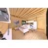 Casa in legno coibentata LUCIA 60 m² 60/100/30/40 mm, interno open space