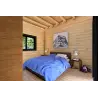 Casa in legno coibentata LUCIA 60 m² 60/100/30/40 mm, interno camera matrimoniale