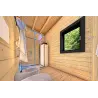 Casa in legno coibentata LUCIA 60 m² 60/100/30/40 mm, interno bagno