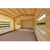 Garage in legno ventilato 6.2x4.2 70mm, interno
