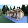 Casa coibentata con ottimo isolamento termico AGATA 75 m² 44/120/44 mm, fronte lato destro