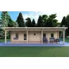 Casa coibentata con ottimo isolamento termico AGATA 75 m² 44/120/44 mm, vista frontale