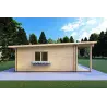 Casa coibentata con ottimo isolamento termico AGATA 75 m² 44/120/44 mm, lato sinistro