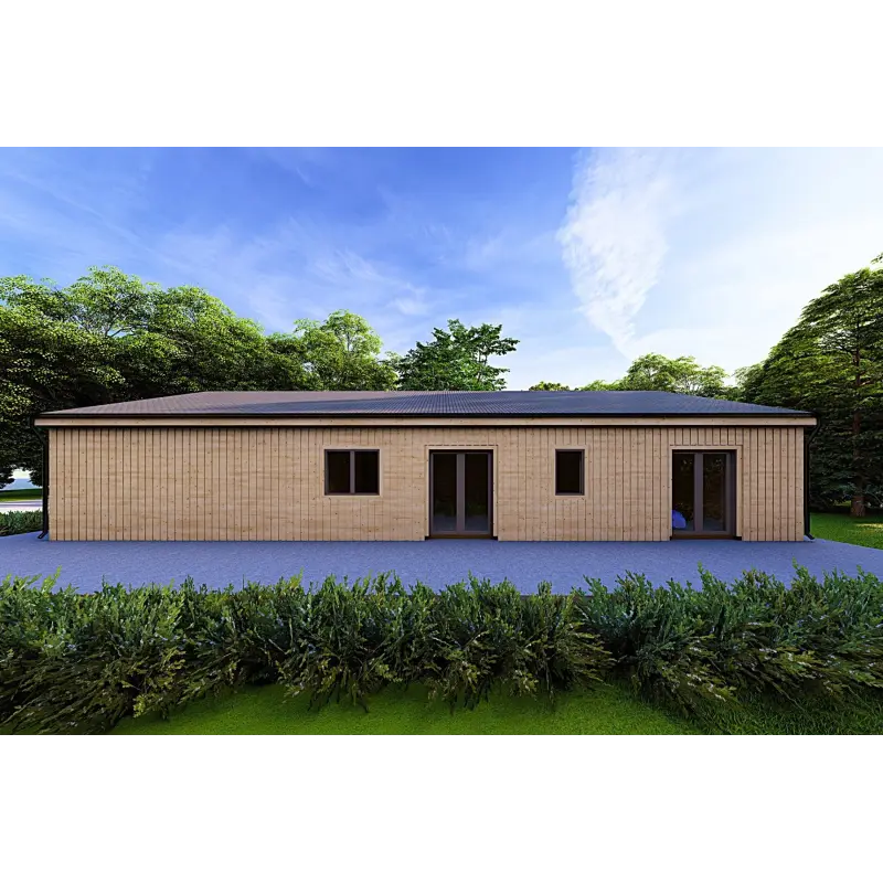 Casa abitabile in legno 180 m² ARYA 60/120/30/40 mm, lato destro