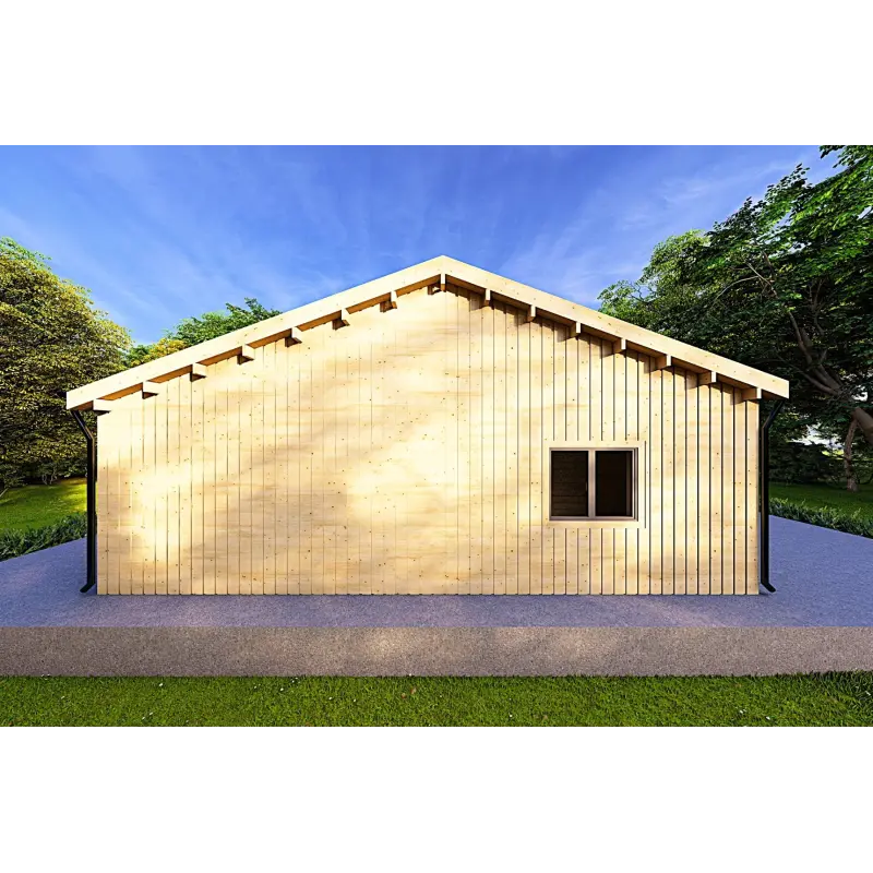 Casa abitabile in legno 180 m² ARYA 60/120/30/40 mm, retro