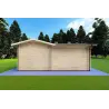 Casa in legno coibentata a L TANIA 50 m² 44/100/44 mm, lato sinistro