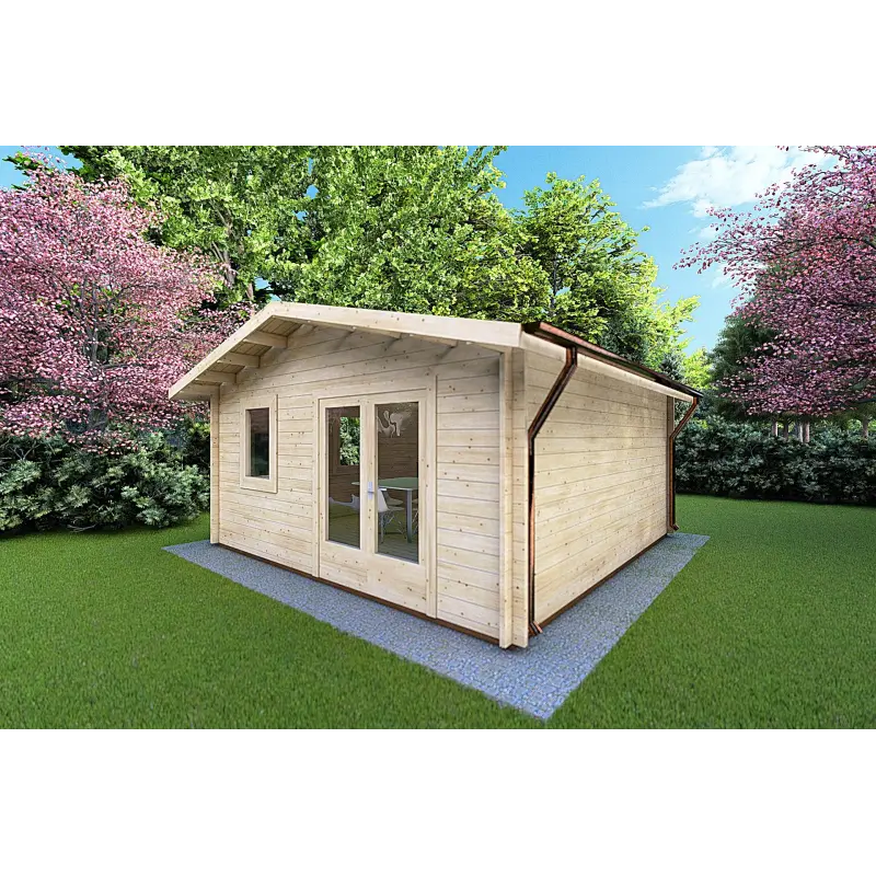 Casetta in legno MATILDE 5x5 44mm, fronte lato