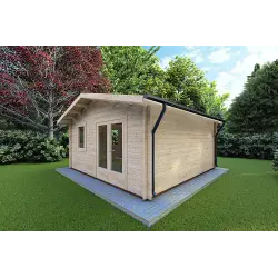 Casetta in legno MATILDE 5x6 44mm, fronte lato