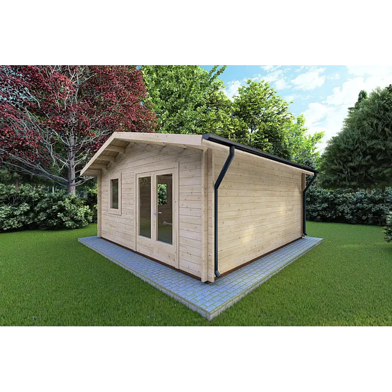 Casetta in legno MATILDE 5x6 44mm, fronte lato