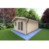 Casetta in legno MATILDE 6x4 44mm, fronte lato