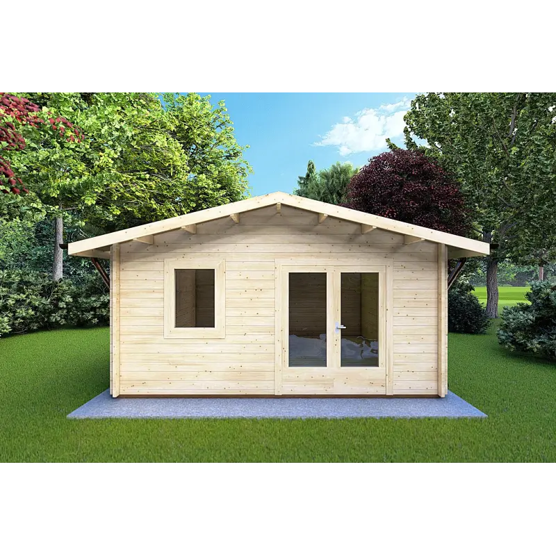 Casetta in legno EMILY 5x4 44mm, vista frontale