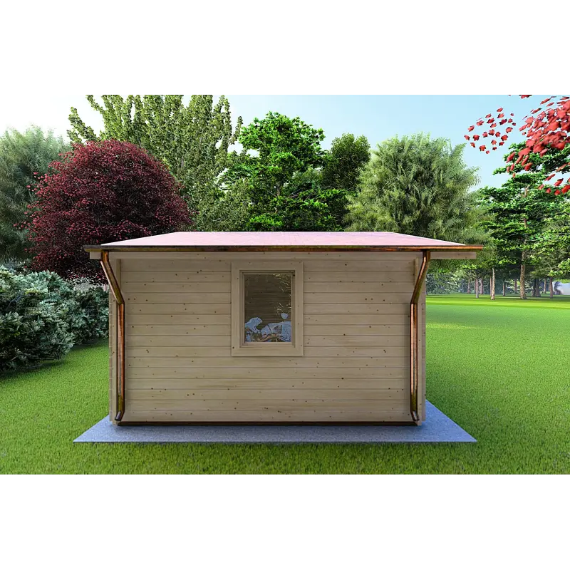 Casetta in legno EMILY 5x4 44mm, lato sinistro