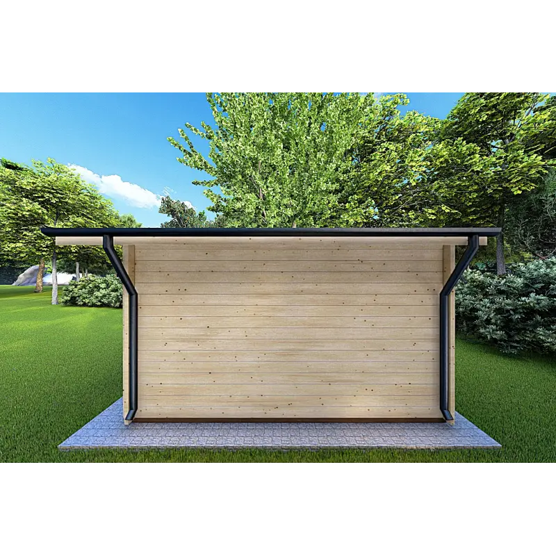 Casetta da giardino EMILY 6x4 44mm, lato destro