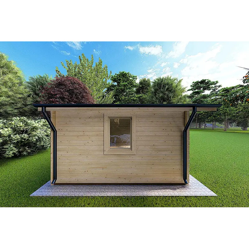 Casetta da giardino EMILY 6x4 44mm, lato sinistro