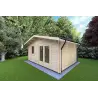 Casetta da giardino EMILY 6x4 44mm, fronte lato destro