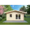 Casa in legno MATILDE 6x6 44mm, vista frontale