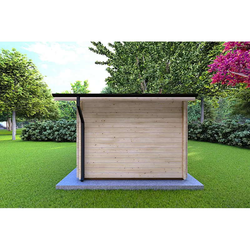 Casetta in legno EMILY 6x3 44mm, lato destro