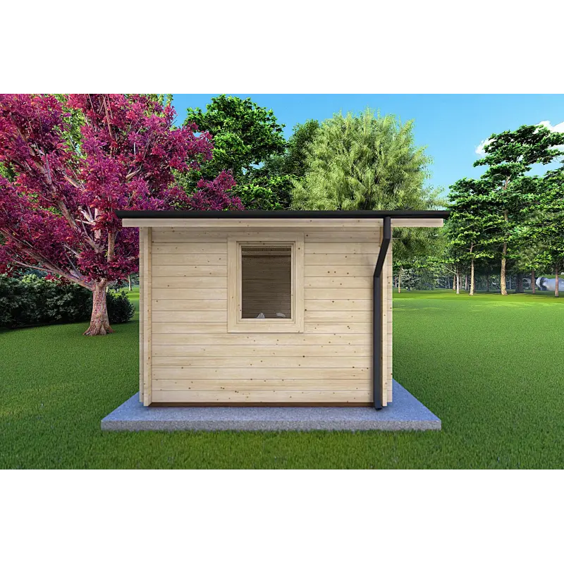 Casetta in legno EMILY 6x3 44mm, lato sinistro