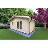Casetta in legno EMILY 6x3 44mm, fronte lato destro