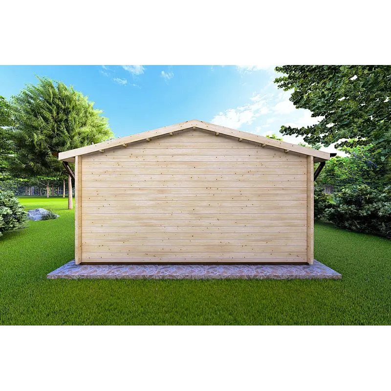 Casa in legno da giardino EMILY 5x6 44mm, retro