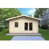 Casa in legno da giardino EMILY 5x6 44mm, vista frontale